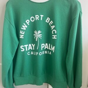 NWOT C&C California Green Newport Beach Women's Sweatshirt xs women Newport
